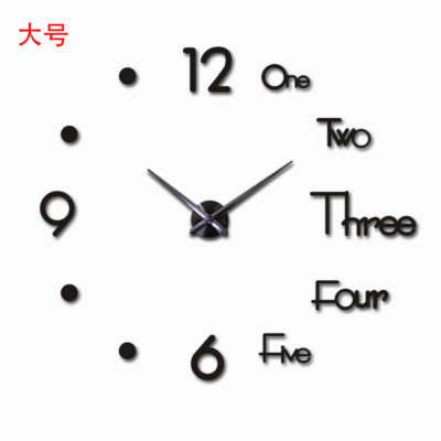 DIY Wall Clock-Large Black L100