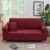 Elastic Sofa Cover-Wine Red Size : Double Seat [145-185cm]