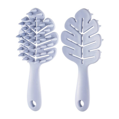 Leaf Shampoo Brush-Dusk Purple