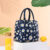 Non-woven Lunch Bag-Navy Daisy