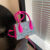 Women's Shoulder Bag-Rose red