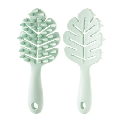 Leaf Shampoo Brush-Mint Green