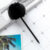 Girly Plush Ballpoint Pen-Black