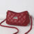 Exquisite Underarm Ladies Bag-red + long and short shoulder straps