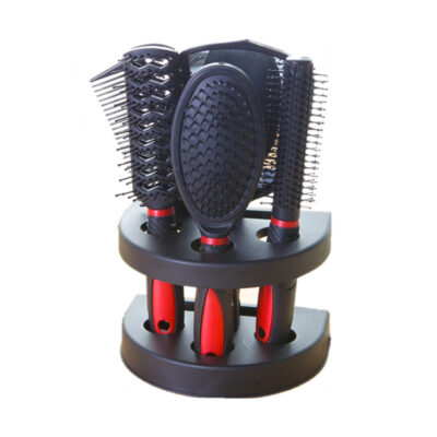 5-Piece Mirror Comb Set-Red