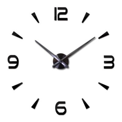 DIY Wall Clock-Large Black L003