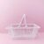 Stationery Storage Basket-Medium basket white (19*13.5*9cm)
