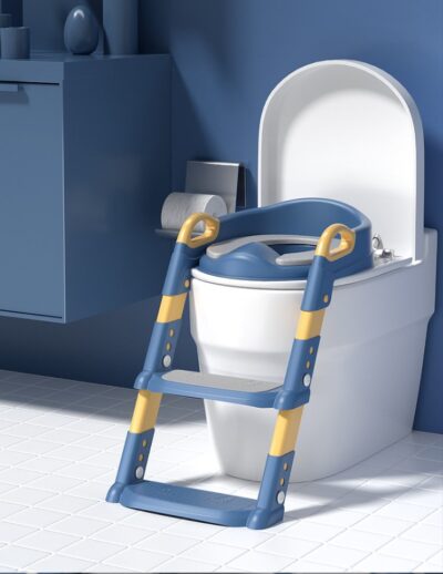 Children's Toilet Ladder-Step Pink + PVC Mat