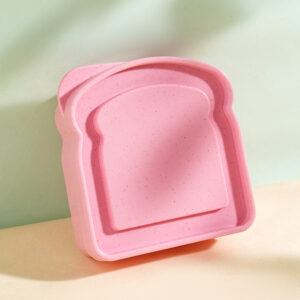 Portable Snack Box-Bread box pink