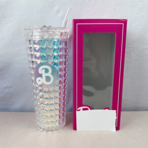 24oz 710ml Barbie Water Cup-Laser Silver B