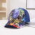 Children's Baseball Cap-Cloth-Blue Iron Man