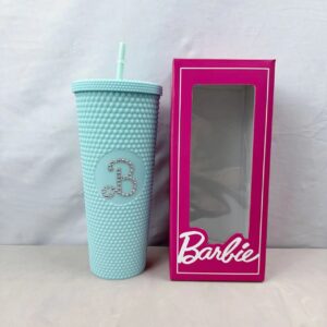 24oz 710ml Barbie Water Cup-White Diamond Green