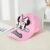 Children's Baseball Cap-pink (3D Mickey style)