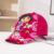 Children's Baseball Cap-Cloth-Rose Red Dora