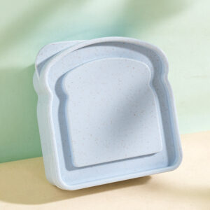 Portable Snack Box-Bread box blue