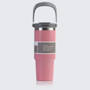 900ml Stainless Steel Thermos Cup-Pink (double drinking lid)