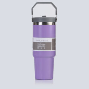 900ml Stainless Steel Thermos Cup-Violet(single drink cap)