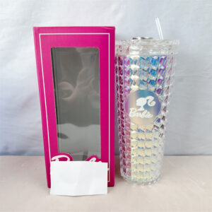 24oz 710ml Barbie Water Cup-Laser Silver Girls