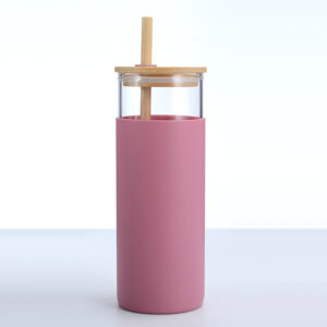 600ml Glass Water Cup-Red
