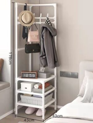 Multifunctional Clothes Hanger-Corner rack upgraded three-layer white