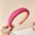 Female Headband-Rose red weave
