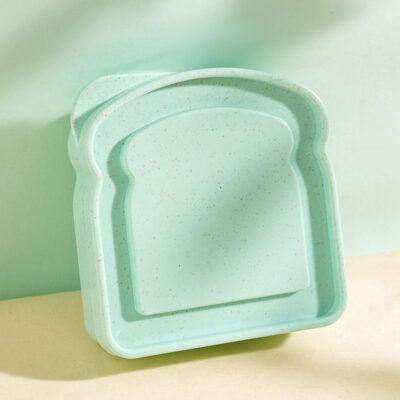 Portable Snack Box-Bread box green