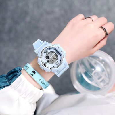 Sweet Electronic Watch-Blue