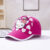 Children's Baseball Cap-Kitten high quality cotton rose red