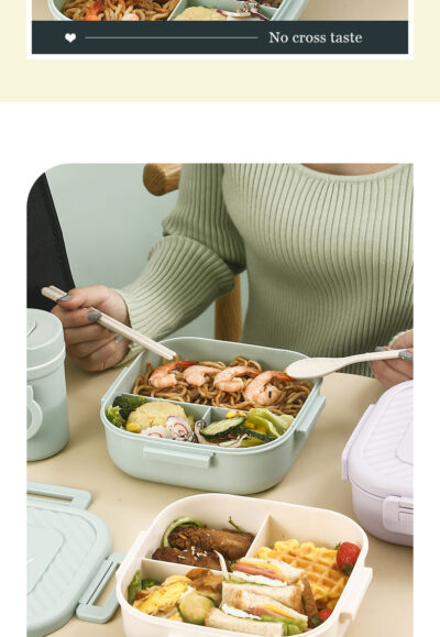 Japanese Square Lunch Box-1300ml fantasy purple