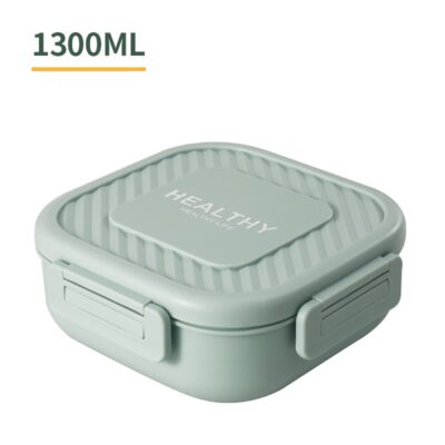 Japanese Square Lunch Box-1300ml mint green