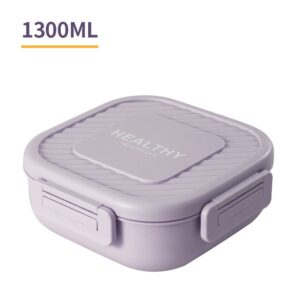 Japanese Square Lunch Box-1300ml fantasy purple