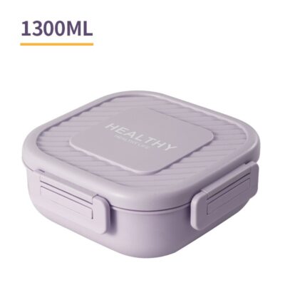 Japanese Square Lunch Box-1300ml fantasy purple