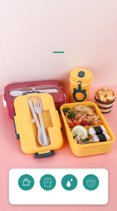 Japanese-style Lunch Box-Elegant blue Color