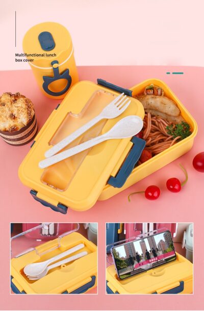 Japanese-style Lunch Box-Elegant blue Color