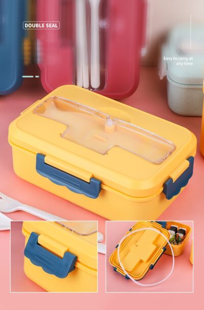 Japanese-style Lunch Box-Elegant blue Color