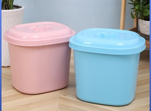 Thickened Storage Bucket With Lid-35*30*31