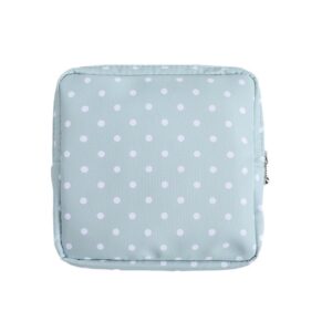 Sanitary Napkin Storage Bag-Green Polka Dot