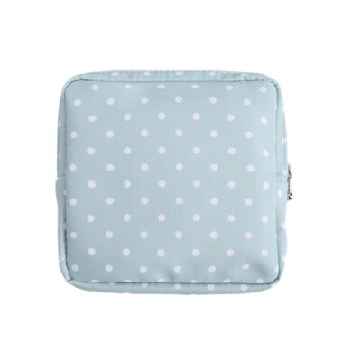 Sanitary Napkin Storage Bag-Green Polka Dot