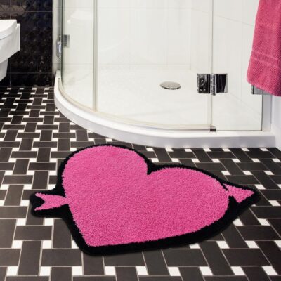 50*80cm Pink Girl Shaped Carpet-MGL-7