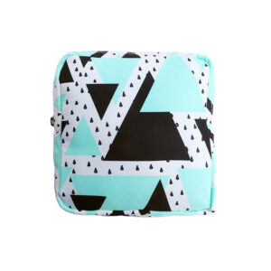 Sanitary Napkin Storage Bag-Green black triangle