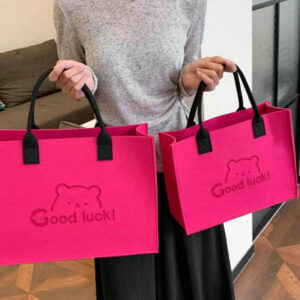 Women's Tote Bag-Rose red; 40*30*15cm