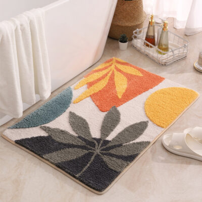40*60cm Simple Imitation Cashmere Floor Mats-Style 01