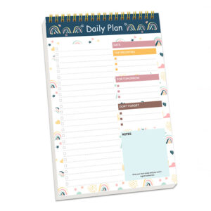 English A5 Daily Coil Book-DAILY PLAN 01