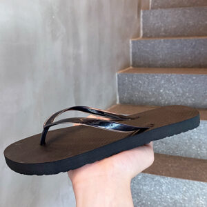 Flat Flip Flops For Women-Black
