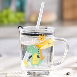Glass Water Cup-Little Dinosaur