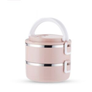 Insulation Lunch Box-Double-layer-pink