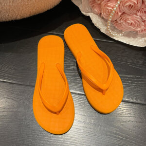 Casual Women's Flip Flops-Orange