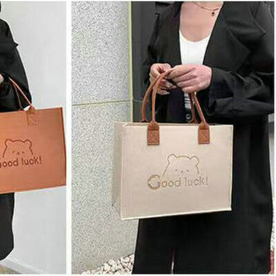 Women's Tote Bag-Khaki; 40*30*15cm