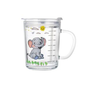 Glass Water Cup-Elephant