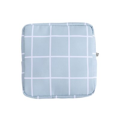 Sanitary Napkin Storage Bag-Blue Plaid